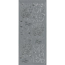 Arbee Stickers Hearts and Flowers Silver
