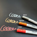 Mungyo Chrome Chalk Markers Assorted Colours Set of 3