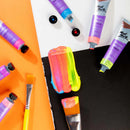 Mont Marte Fluro Acrylic Intro 8 Piece Set X 18ML