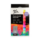 Mont Marte Fluoro Acrylic Paint 8 Piece Set X 36ML