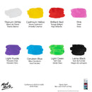 Mont Marte Fabric Paint 8 Piece Set X 20ML