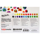 Mont Marte Watercolour Half Pan 28 Piece Set