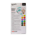 Mont Marte Fabric Paint 12 Piece Set X 20ML