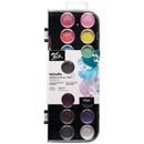 Mont Marte Metallic Watercolour Cake 17 Piece Set