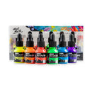 Mont Marte Fluoro Acrylic Ink 6 Piece Set X 20ML