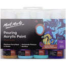 Mont Marte Acrylic Pouring 120ML 4 Piece Set Golden Beach