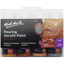 Mont Marte Acrylic Pouring 120ML 4 Piece Set Metallic
