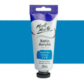 Mont Marte Satin Acrylic Paints 75ML#Colour_CERULEAN BLUE