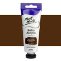 Mont Marte Satin Acrylic Paints 75ML#Colour_BURNT UMBER