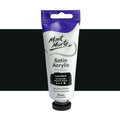 Mont Marte Satin Acrylic Paints 75ML#Colour_LAMP BLACK