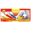 Koh-I-Noor Tricolour Triangular Pencils Pack of 12