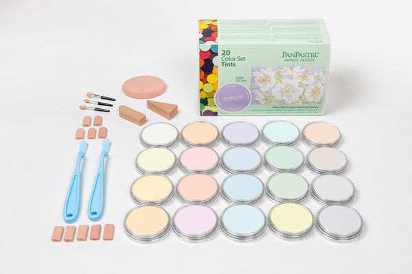 Pan Pastel Soft Pastels Set of 20 Tints Colours