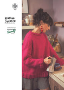 Ramona Knitting Pattern - Womens Sweater 40-60" Chunky Yarn