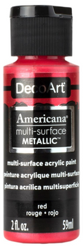 Decoart Americana Multi-Surface Metallic Paints 59ml#Colour_RED
