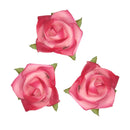Ribtex Blossoms Hot Pink Foam Rose Heads Pack of 15