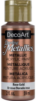 Decoart Dazzling Metallics Paint 2oz 59ml#Colour_ROSE GOLD