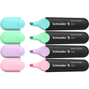 Schneider Job Highlighter Pastel Assorted Wallet of 4