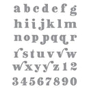 Spellbinders Be Bold Lowercase Alphabet and Numbers Etched Dies