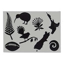 5 Star Kiwiana Stencil A4