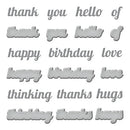 Spellbinders Everyday Sentiments Etched Dies