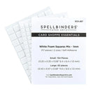 Spellbinders White Foam Adhesive Squares Mix - 1MM