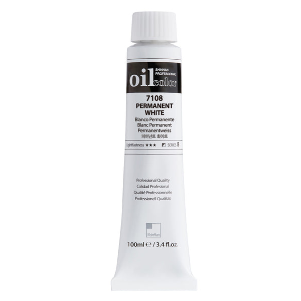 ShinHan Professional 100ml Oil Paints#Colour_PERMANENT WHITE SERIES B (2)