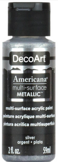 Decoart Americana Multi-Surface Metallic Paints 59ml#Colour_SILVER