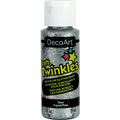 Decoart Craft Twinkles Glitter Craft Paint 59ml#Colour_SILVER