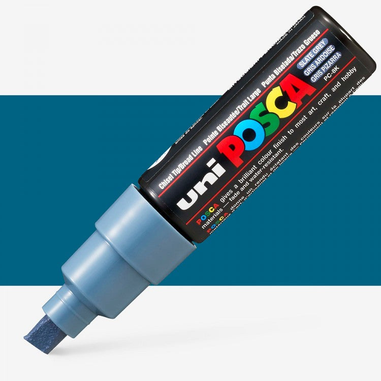 Uni Posca Markers 8.0mm Bold Chisel Tip PC-8K