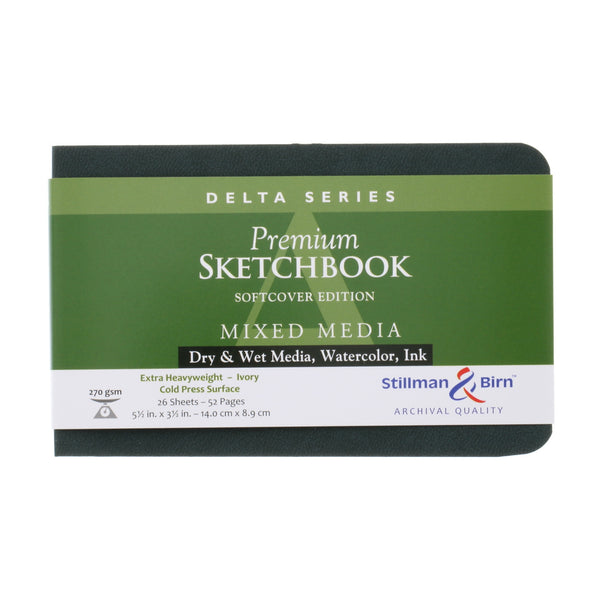 Stillman & Birn DELTA Softcover 270gsm Sketchbook#Dimensions_5.5X3.5 INCH