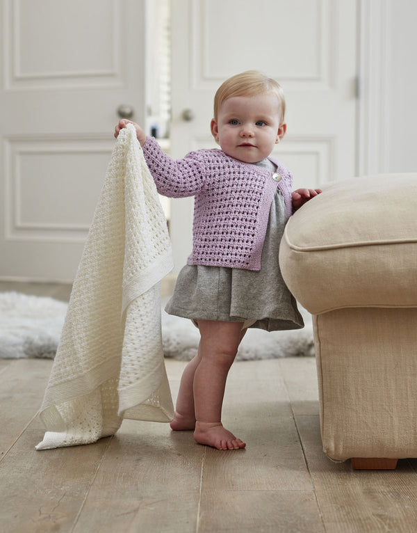 DMC 100% Baby Merino Pattern Leaflet - Girls Cardigan and Blanket