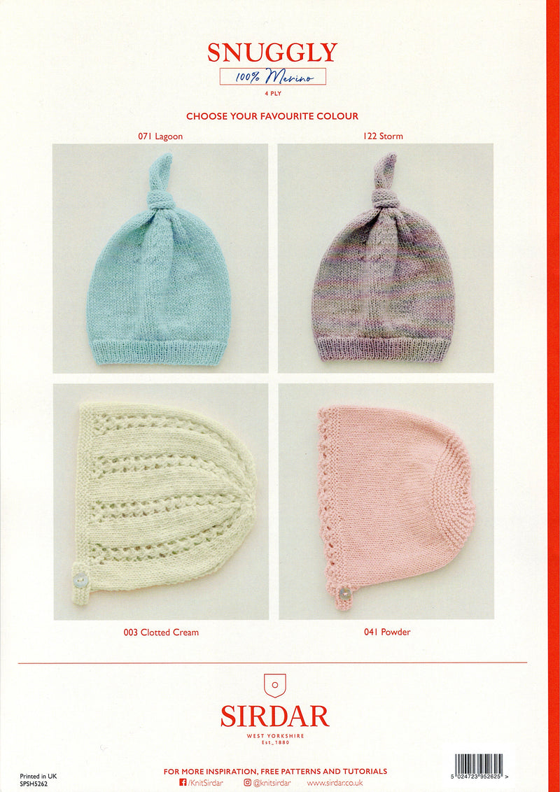 DMC 100% Baby Merino Pattern Leaflet - Baby Hats