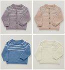 DMC 100% Baby Merino Pattern Leaflet - Boys Striped Cardigan/Jumper