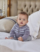 DMC 100% Baby Merino Pattern Leaflet - Boys Striped Cardigan/Jumper