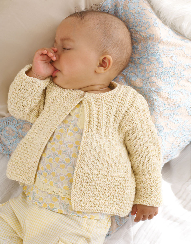 DMC Angel Bamboo Pattern Leaflet - Girls Textured Cardigans