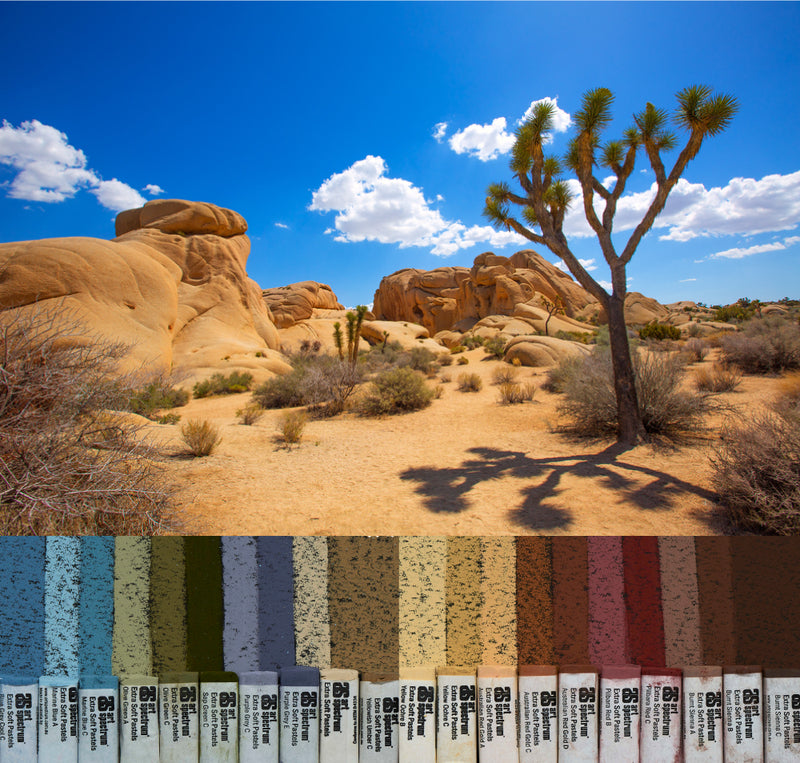 Art Spectrum Extra Soft Square Pastel Set Of 20 - Arid Landscape