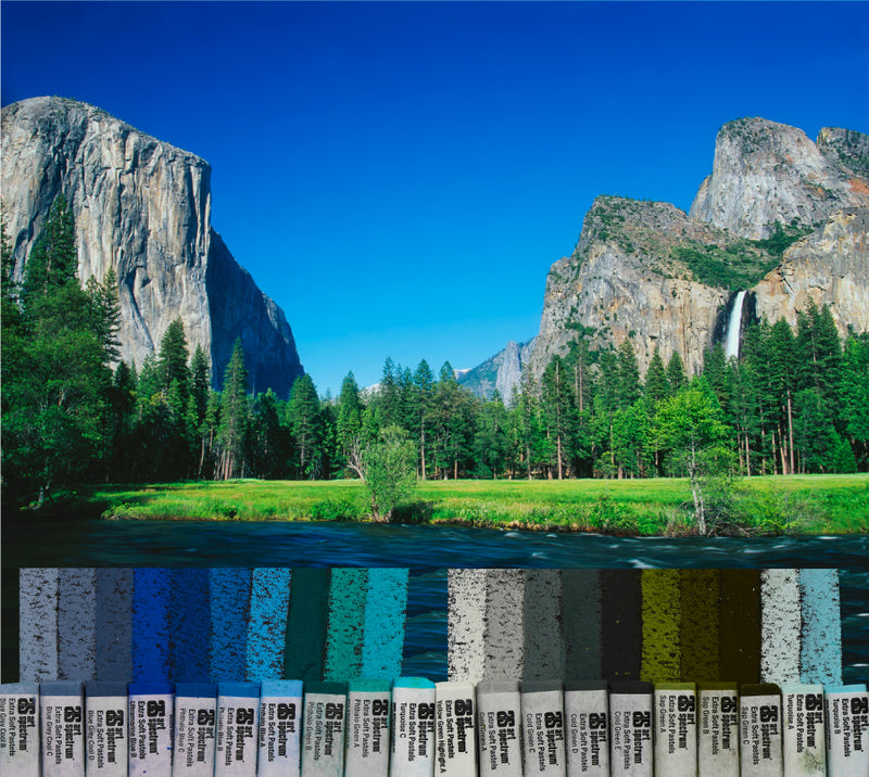 Art Spectrum Extra Soft Square Pastel Set Of 20 - Temperate Landscape