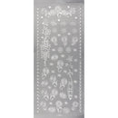 Arbee Stickers Borders & Flowers Silver