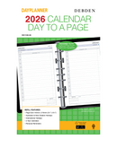 Debden Dayplanner Desk Day to a Page Refill 2026