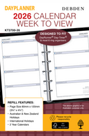 Debden Dayplanner Pocket Week to View Refill 2026