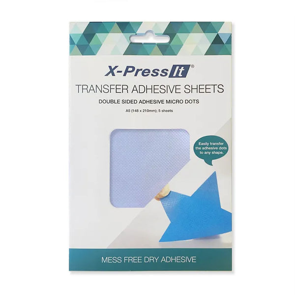 X-Press It Transfer Adhesive Sheets A5 Pack Of 5