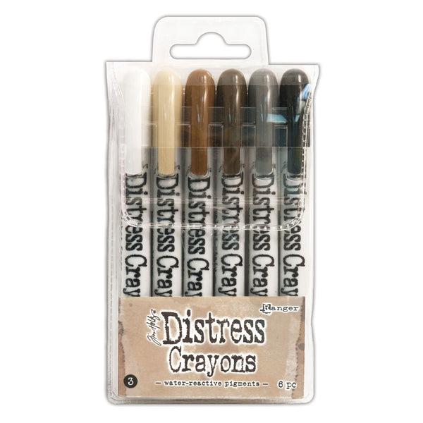 Tim Holtz Distress Crayons Set #3 Pack of 6