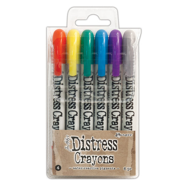 Tim Holtz Distress Crayons Set #4 Pack of 6