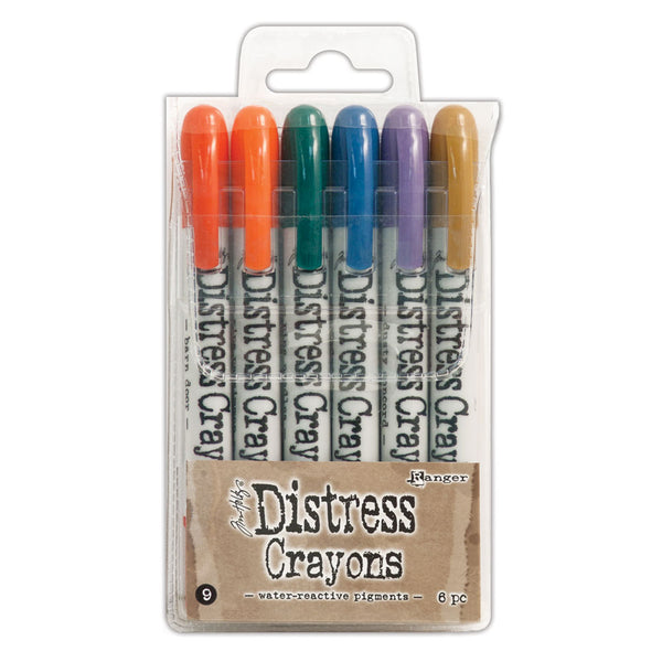 Tim Holtz Distress Crayons Set #9 Pack of 6