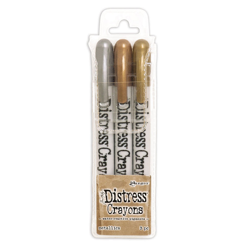 Tim Holtz Distress Crayons Metallics Pack of 3