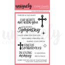 Uniquely Creative Sympathy Sentiments Stamp