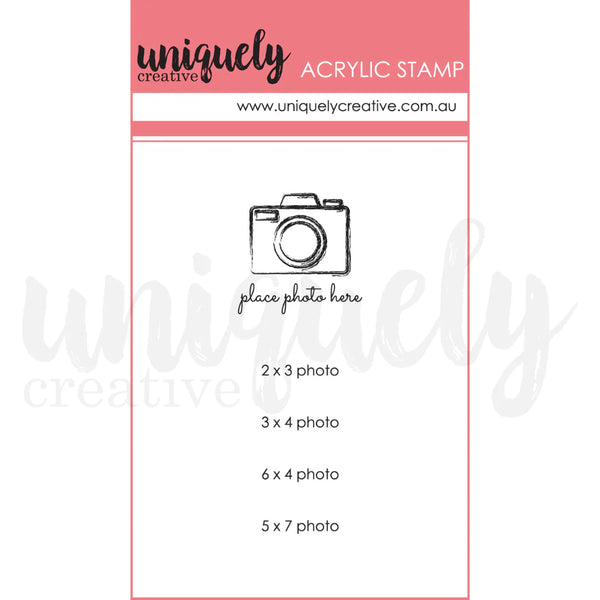 Uniquely Creative Place Photo Here Photopolymer Stamp