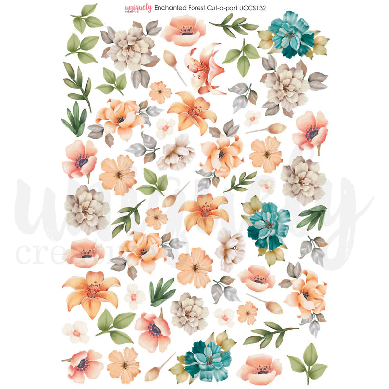 Uniquely Creative Enchanted Forest Cut-A-Part Sheet