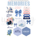 Uniquely Creative Indigo Bloom Cut-A-Part Sheet