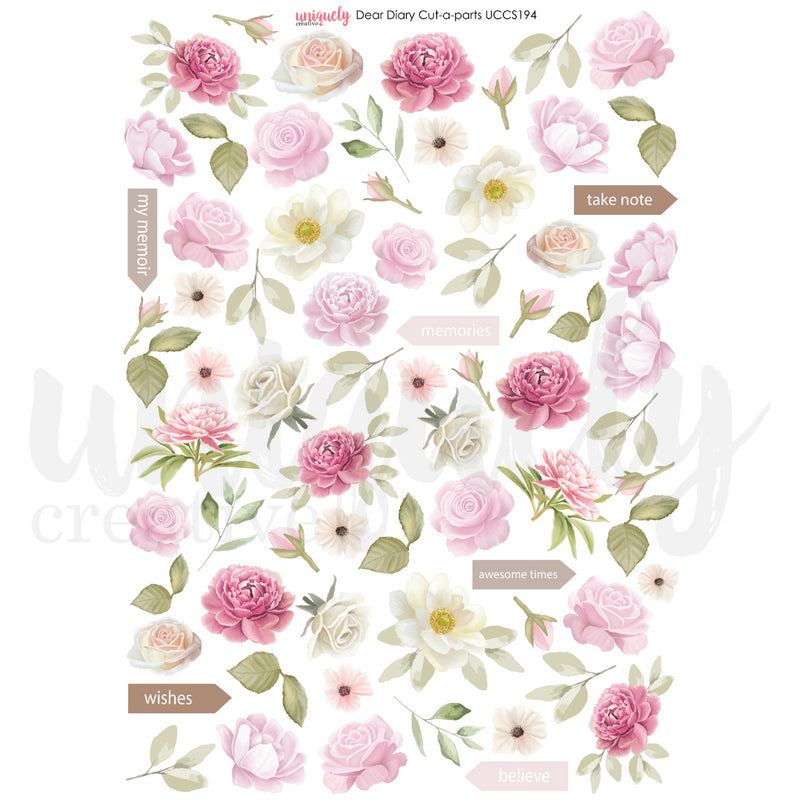 Uniquely Creative Dear Diary Cut-A-Part Sheet